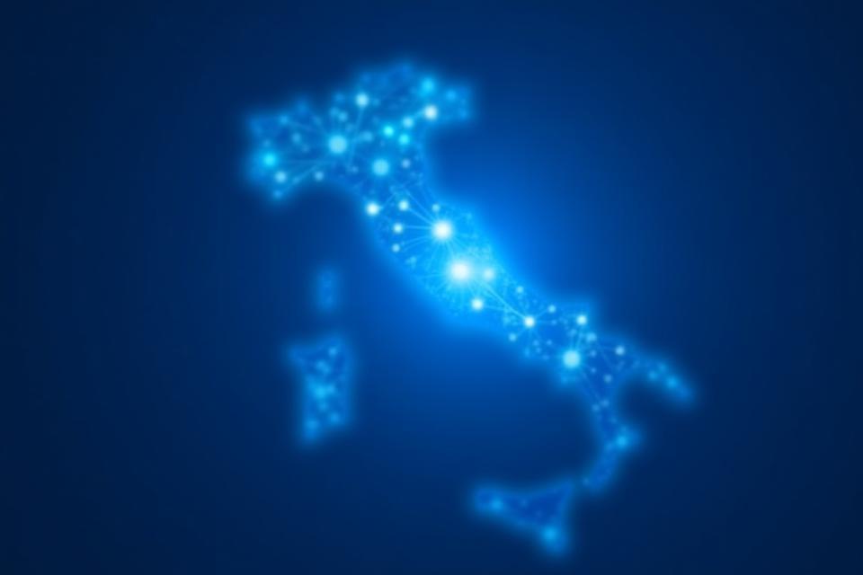 Abstract illustration representing reliable network connection and support